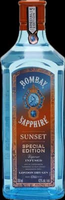 Bouteille de spiritueux : Sunset London Dry Gin de la marque Bombay Sapphire