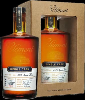 Bouteille de spiritueux : Single Cask Canne Bleue de la marque Clément