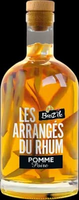 Bouteille de spiritueux : Les Arrangés Du Rhum Pomme Poire de la marque Breiz’île