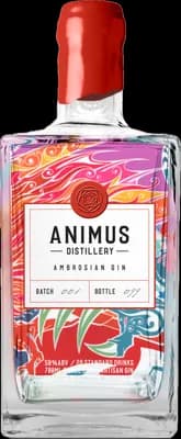 Bouteille de spiritueux : Ambrosian Gin de la marque Animus
