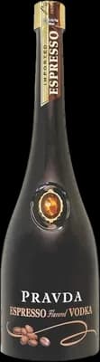 Bouteille de spiritueux : Espresso Flavored Vodka de la marque Pravda