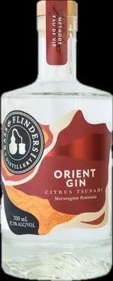 Bouteille de spiritueux : Orient Gin Citrus Tsunami de la marque Bass & Flinders Distillery