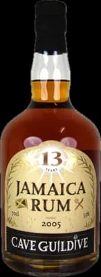 Bouteille de spiritueux : Jamaica Rum de la marque Cave Guildive