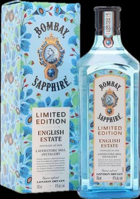 Bouteille de spiritueux : English Estate Gin de la marque Bombay Sapphire
