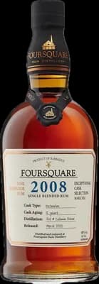 Bouteille de spiritueux : Exceptional Cask Selection XIII 2008 de la marque Foursquare
