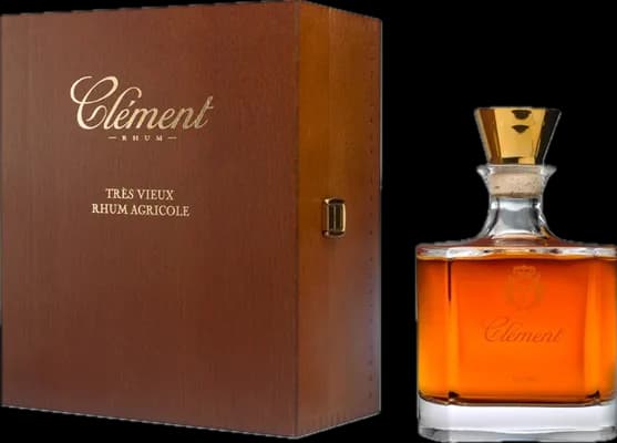Bouteille de spiritueux : Très Vieux Rhum Agricole Carafe Cristal de la marque Clément
