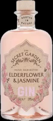 Bouteille de spiritueux : Elderflower & Jasmine Gin de la marque Secret Garden