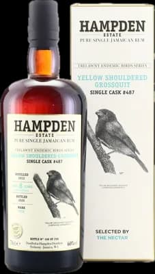 Bouteille de spiritueux : Trelawny Endemic Birds (Yellow Shouldered Grossquit) de la marque Hampden