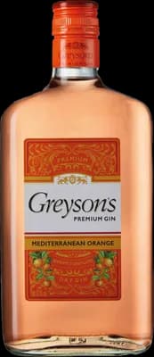 Bouteille de spiritueux : Premium Gin Mediterranean Orange de la marque Greyson's