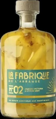 Bouteille de spiritueux : N°02 Ananas Victoria & Citron Vert de la marque La Fabrique de l’Arrangé