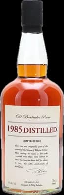 Bouteille de spiritueux : 1985 Distilled Old Barbados Rum de la marque Foursquare