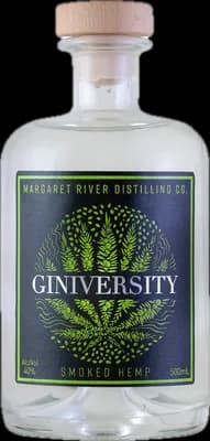 Bouteille de spiritueux : Smoked Hemp Gin de la marque Giniversity