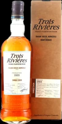 Bouteille de spiritueux : Single Cask de la marque Trois Rivières