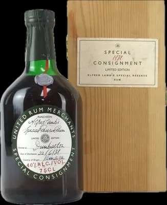 Bouteille de spiritueux : United Rum Merchants Special Reservation Rum de la marque Alfred Lamb's