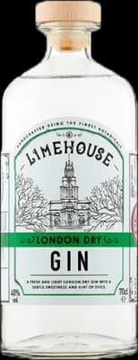 Bouteille de spiritueux : London Dry Gin de la marque Limehouse