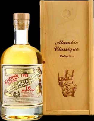 Bouteille de spiritueux : Golden Barrel de la marque Hampden