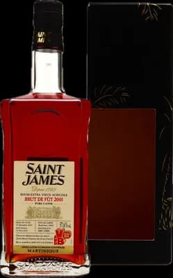 Bouteille de spiritueux : Brut de fût de la marque Saint James