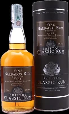Bouteille de spiritueux : Fine Barbados Rum de la marque Foursquare