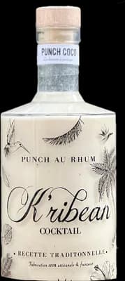 Bouteille de spiritueux : Punch Coco de la marque K’ribean Cocktail