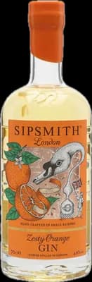 Bouteille de spiritueux : Zesty Orange Gin de la marque Sipsmith