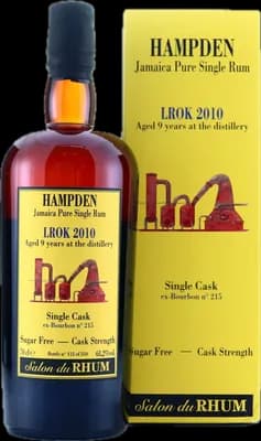 Bouteille de spiritueux : Single Cask Salon du Rhum de la marque Hampden