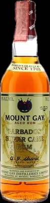 Bouteille de spiritueux : Barbados Sugar Cane rum 1990s de la marque Mount Gay
