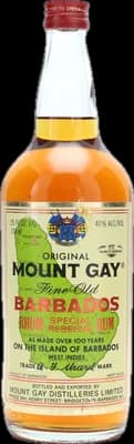 Bouteille de spiritueux : Special Reserve Barbados Rum 1970s de la marque Mount Gay