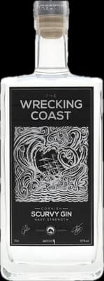 Bouteille de spiritueux : Coast Scurvy Gin de la marque Wrecking