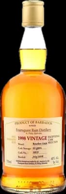 Bouteille de spiritueux : Exceptional Cask Selection I Vintage de la marque Foursquare