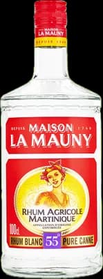 Bouteille de spiritueux : Blanc Agricole 55° de la marque Maison La Mauny