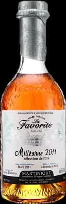 Bouteille de spiritueux : Millésime de la marque La Favorite
