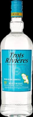 Bouteille de spiritueux : Rhum Blanc Agricole 55° de la marque Trois Rivières