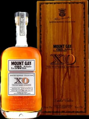 Bouteille de spiritueux : Extra Old XO Peat Smoke Expression de la marque Mount Gay