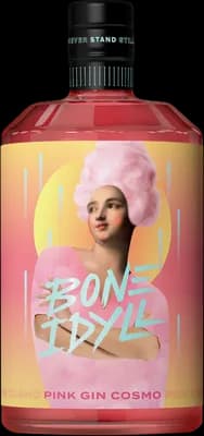 Bouteille de spiritueux : Pink Gin Cosmo de la marque Bone Idyll