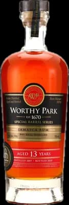 Bouteille de spiritueux : Special Barrel Series (Florida Rum Society) de la marque Worthy Park