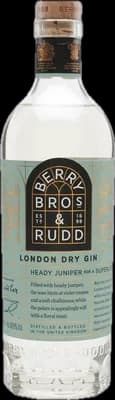 Bouteille de spiritueux : London Dry Gin de la marque Berry Bros & Rudd 