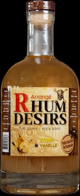 Bouteille de spiritueux : Poire & Vanille de la marque Rhum Désirs