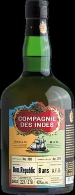 Bouteille de spiritueux : Dominican Republic 8 Ans - Single Cask de la marque Compagnie des Indes
