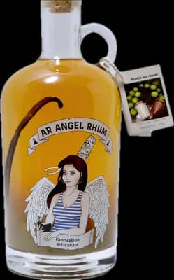 Bouteille de spiritueux : Citron Vert – Vanille de Madagascar – Miel de la marque Ar Angel Rhum