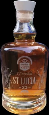 Bouteille de spiritueux : Exception St Lucia 22 ans de la marque Famille Ricci