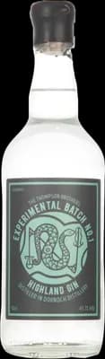 Bouteille de spiritueux : Experimental Batch No. 1 de la marque The Thompson Brothers Highland Gin