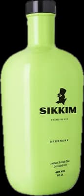 Bouteille de spiritueux : Greenery de la marque Sikkim Gin