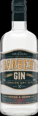 Bouteille de spiritueux : London Dry Gin de la marque Barber's