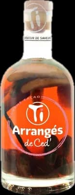Bouteille de spiritueux : Ti Arrangé Banane Cacao de la marque Les Rhums de Ced'