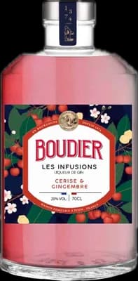 Bouteille de spiritueux : Gin Infusion - Cerise & Gingembre de la marque Gabriel Boudier