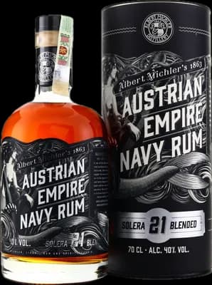 Bouteille de spiritueux : Solera 21 de la marque Austrian Empire Navy Rum