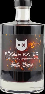 Bouteille de spiritueux : Handcrafted Glühpunsch & Gin de la marque Böser Kater