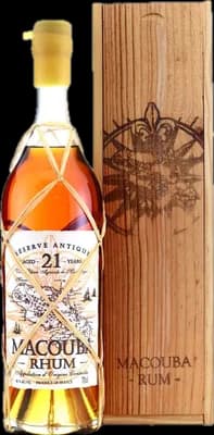 Bouteille de spiritueux : 21 ans Macouba de la marque Rhum J.M