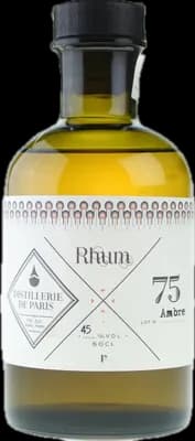 Bouteille de spiritueux : Rhum Ambré de la marque Distillerie de Paris 