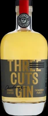 Bouteille de spiritueux : Chardonnay Barrel Rested de la marque Three Cuts Gin